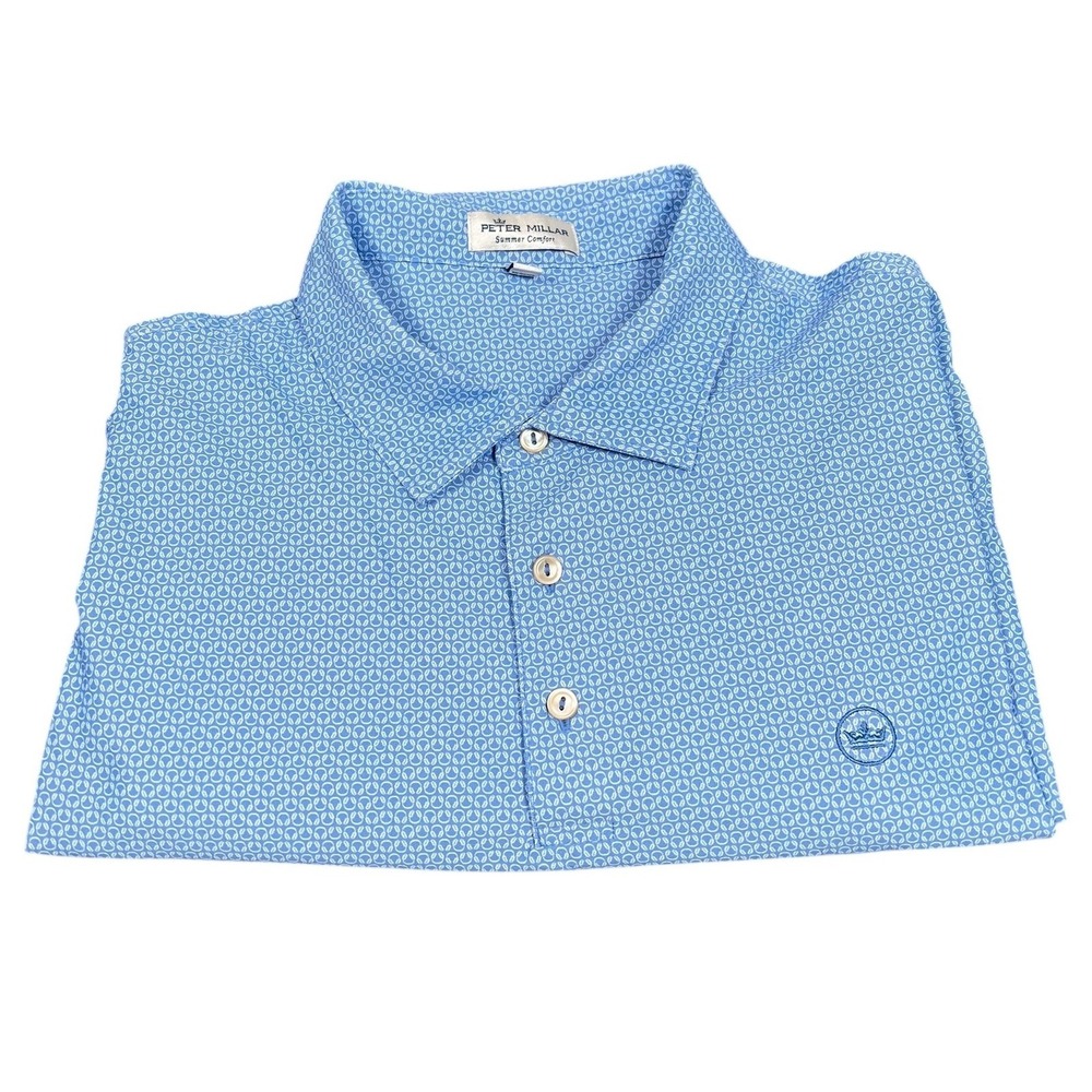 Peter Millar Blue Polo Shirt
